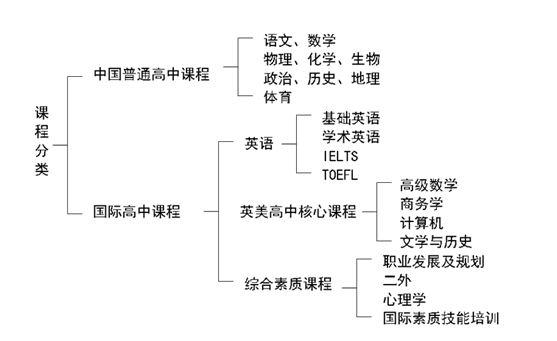 雙威國際學(xué)校課程分類