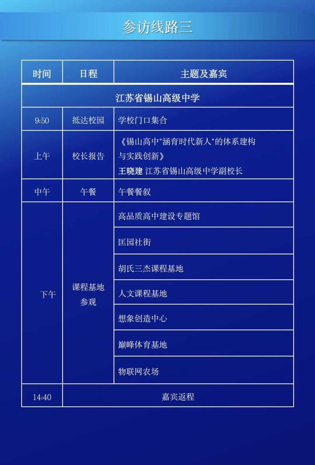 國際學校參訪路線三